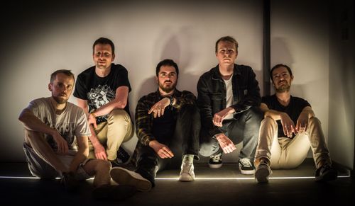 band with neon lighting